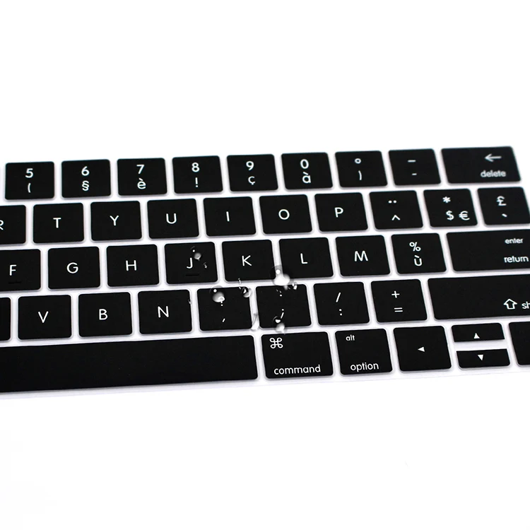 Французская клавиатура с раскладкой AZERTY чехол наклейки протектор кожи для Mac Pro 1" 15 A1706 A1707 A1989 A1990 с сенсорной панелью Версия США