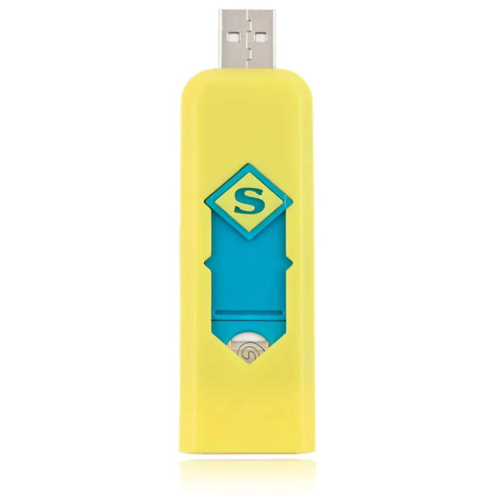 20 шт./лот USB Зажигалка электронная перезаряжаемая беспламенная сигаретная