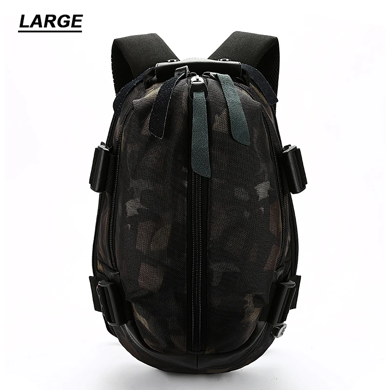 Large Camouflage OZUKO, новая мода, школьные сумки для студентов, повседневный мужской рюкзак, USB зарядка, 14 дюймов, для ноутбука, компьютера, рюкзаки для путешествий, мужской рюкзак - Цвет: Large Camouflage
