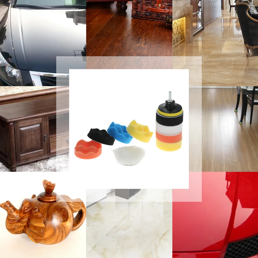 Новинка 11 шт. автомобильные полировальные прокладки восковая пена Полировочная