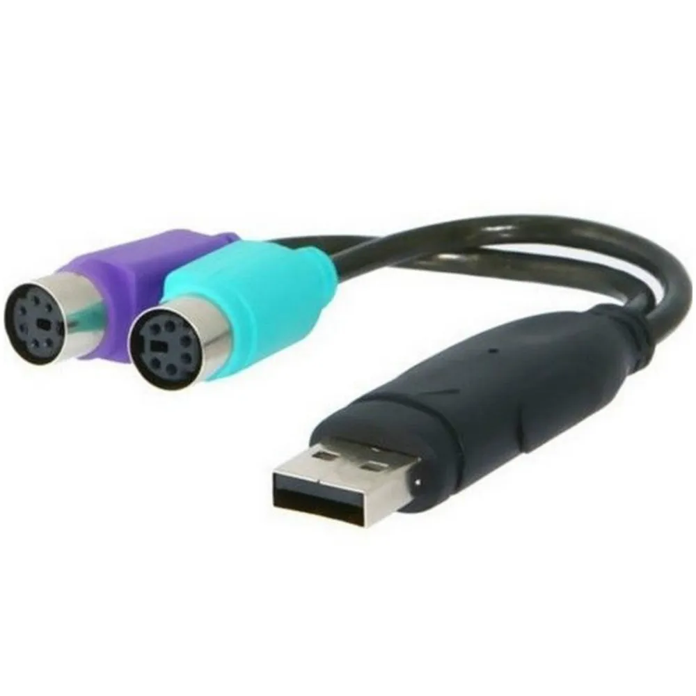 Переходник с USB на PS/2 PS2 Папа мама|Компьютерные кабели и разъемы| |