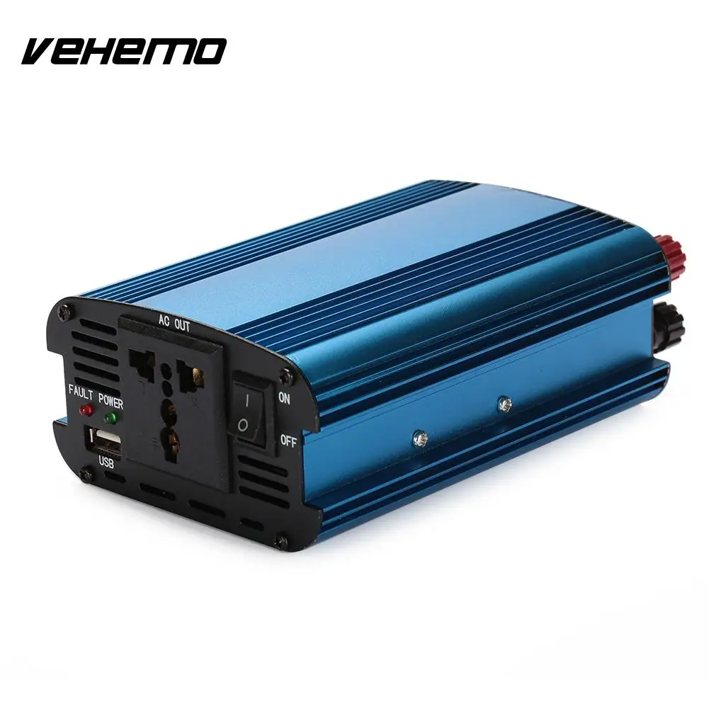 Vehemo 3000 Вт алюминиевый сплав Солнечный Инвертор адаптер Мощность автомобильный