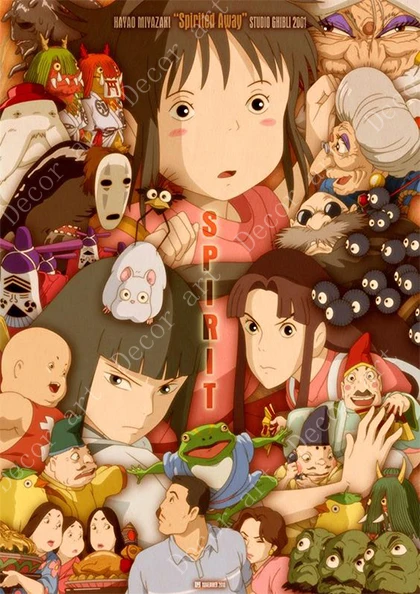 Hayao Miyazaki коллекция мультяшных персонажей аниме холст картины винтажные крафт