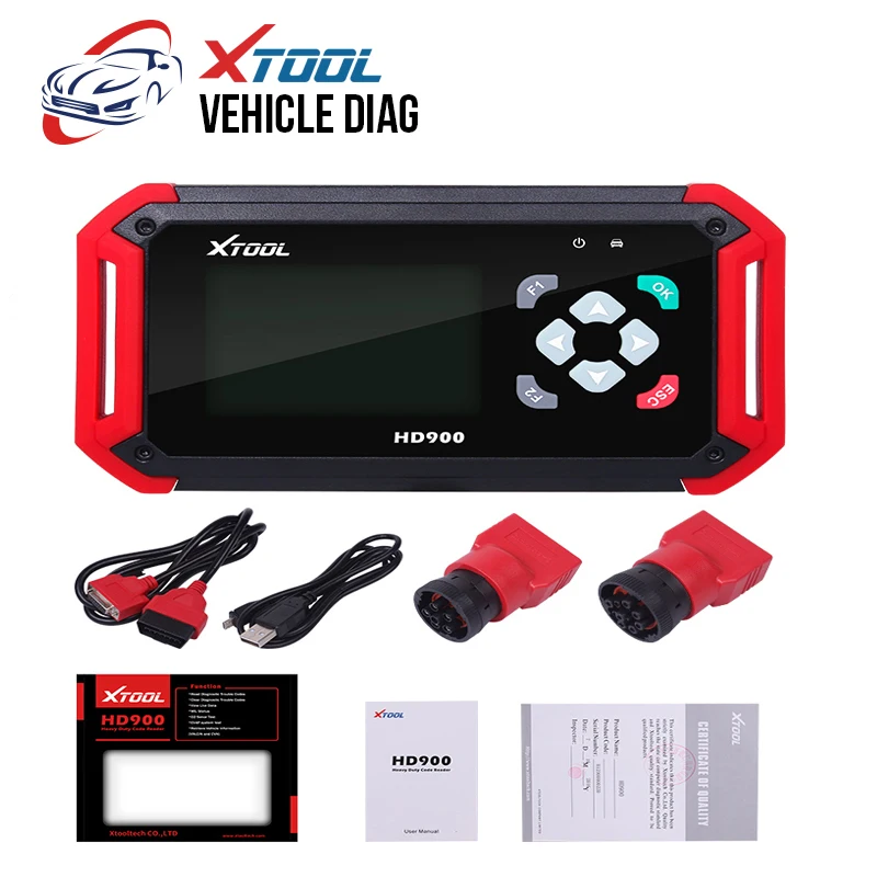 Последние XTOOL оригинальный HD900 Eobd2 OBD2 подключению CAN шины Авто Диагностический Heavy