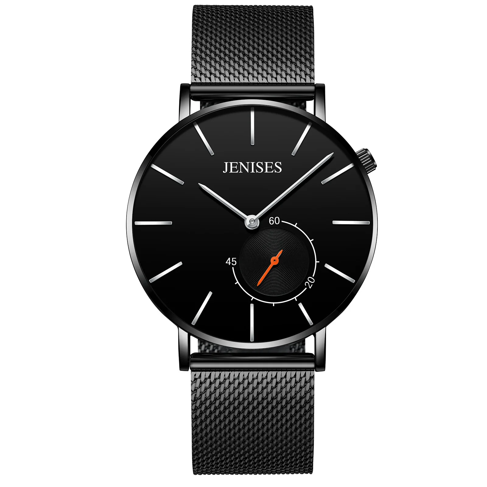 Nail Black Mesh Belt Устойчивые к царапинам тонкие часы для мужчин, тонкие сетчатые Кварцевые Золотые часы, водонепроницаемые спортивные часы для мужчин, s часы, Лидирующий бренд, Роскошные мужские часы - Цвет: Nail Black Mesh Belt