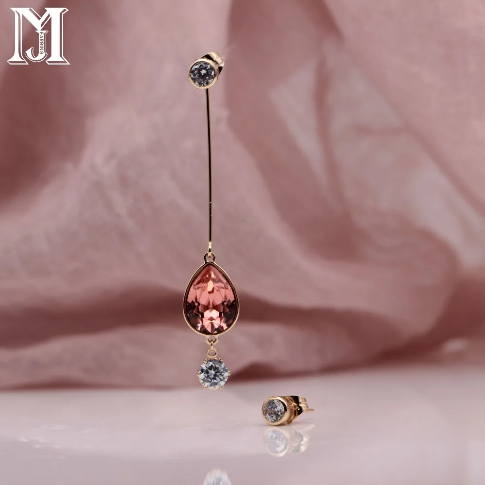 Модные цветные ювелирные изделия jiсаму подвеска серьги с цветком из розового