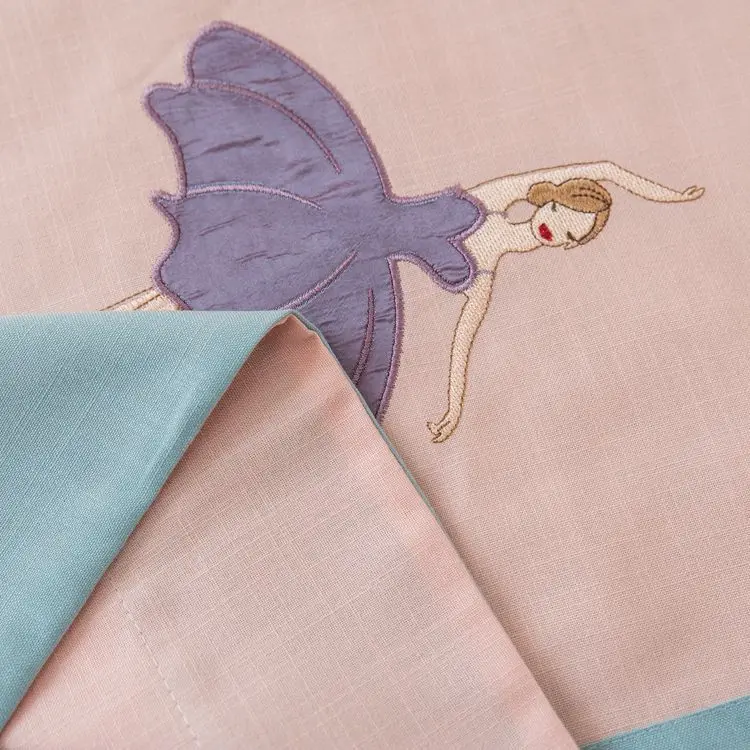 Корейская вышитая фиолетовая юбка принцессы балетная танцовщица шторы для