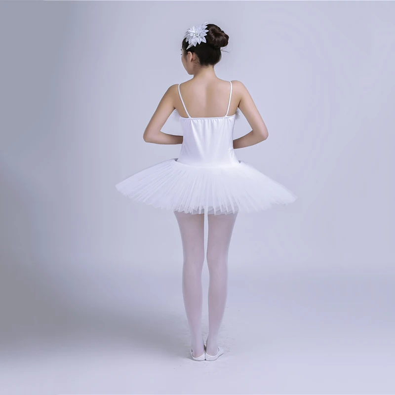 Балетная Одежда для взрослых белая танцевальная одежда с лебедем