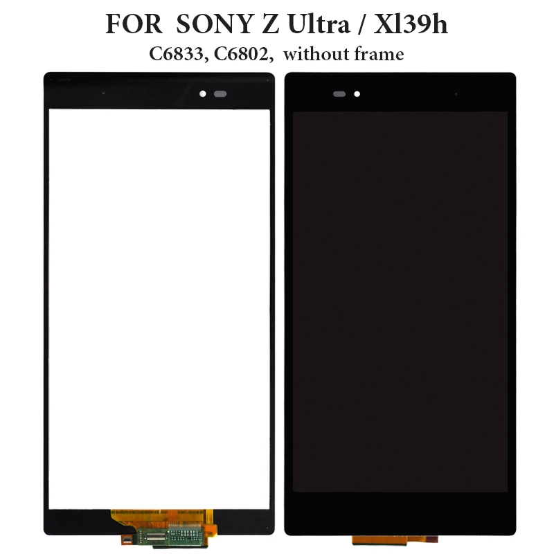 AAA + для Sony Xperia Z Ultra XL39H XL39 C6833 C6802 сенсорный ЖК экран Ультра дисплей дигитайзер