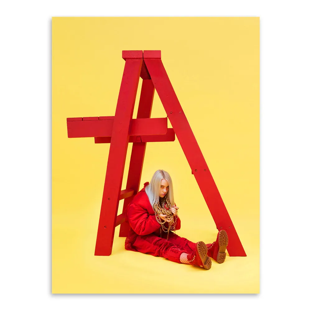 Billie Eilish поп-арт, печать на холсте, Современная Настенная картина для гостиной, Декор для дома, Декоративные плакаты, без рамки