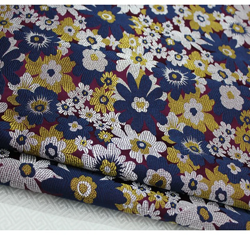 

HLQON jacquard tapestry 3D jacquard fabric Cloth bedding patchwork tissue home Textile Sewing upholstery by meter