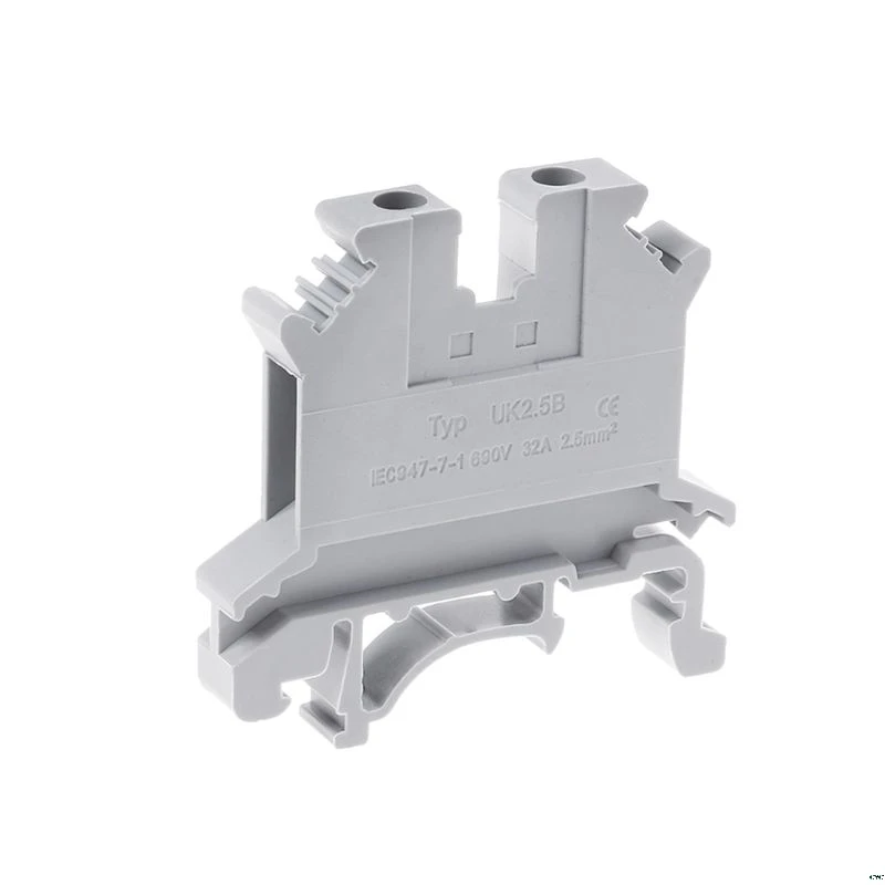 10 шт./компл. UK-2.5B клеммной колодки винт общего Применение PCB Din Rail проводки Termianl
