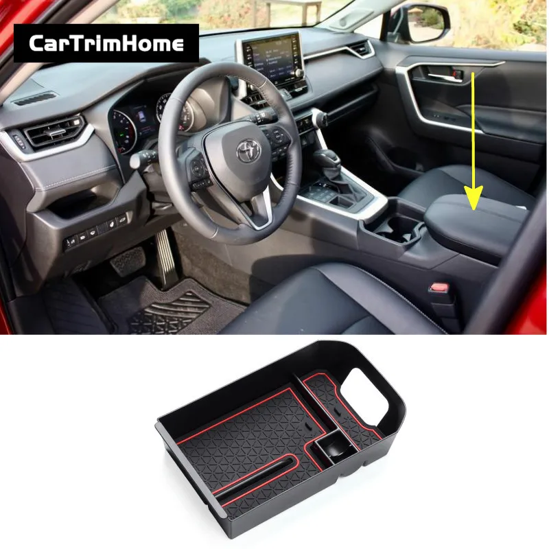 Коробка для хранения для Toyota RAV4 аксессуары для центральной консоли Органайзер контейнер держатель RAV4 бардачок лоток для автомобиля Стайлинг