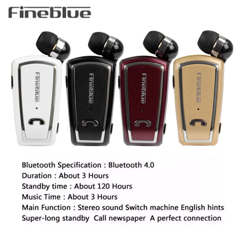 Fineblue F V3 Беспроводной гарнитура стерео мини наушники Bluetooth V4.0 с зажимы Спорт Runnig