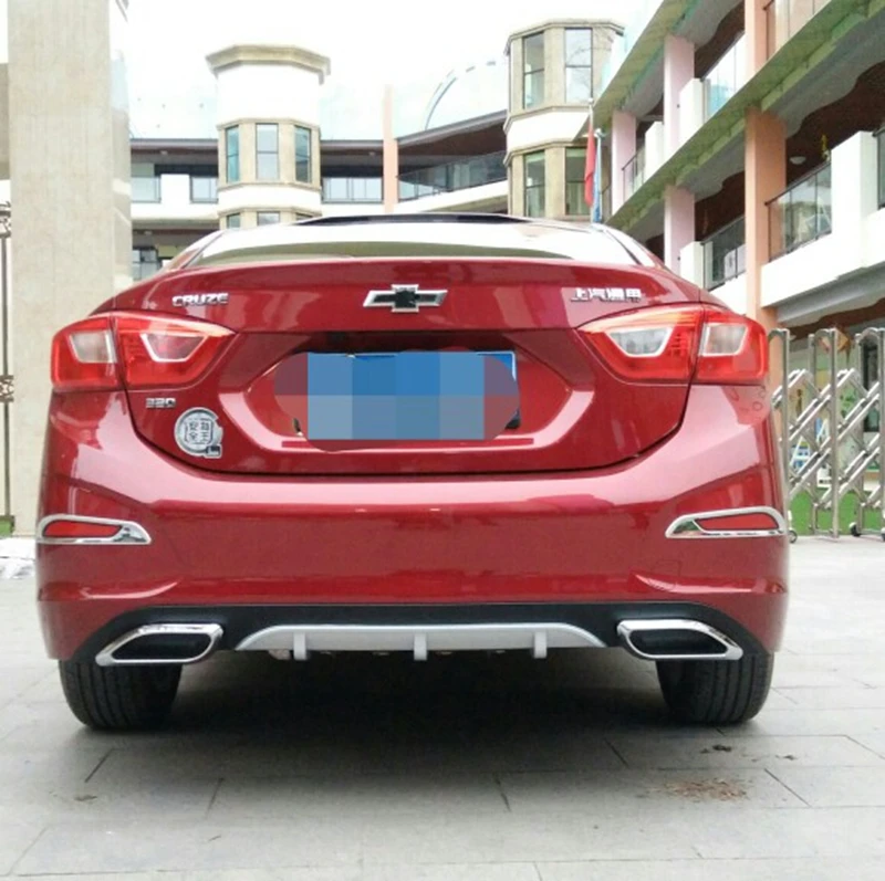 Подходит для Chevrolet Cruze 2017 ABS пластик задний диффузор бампер Защита