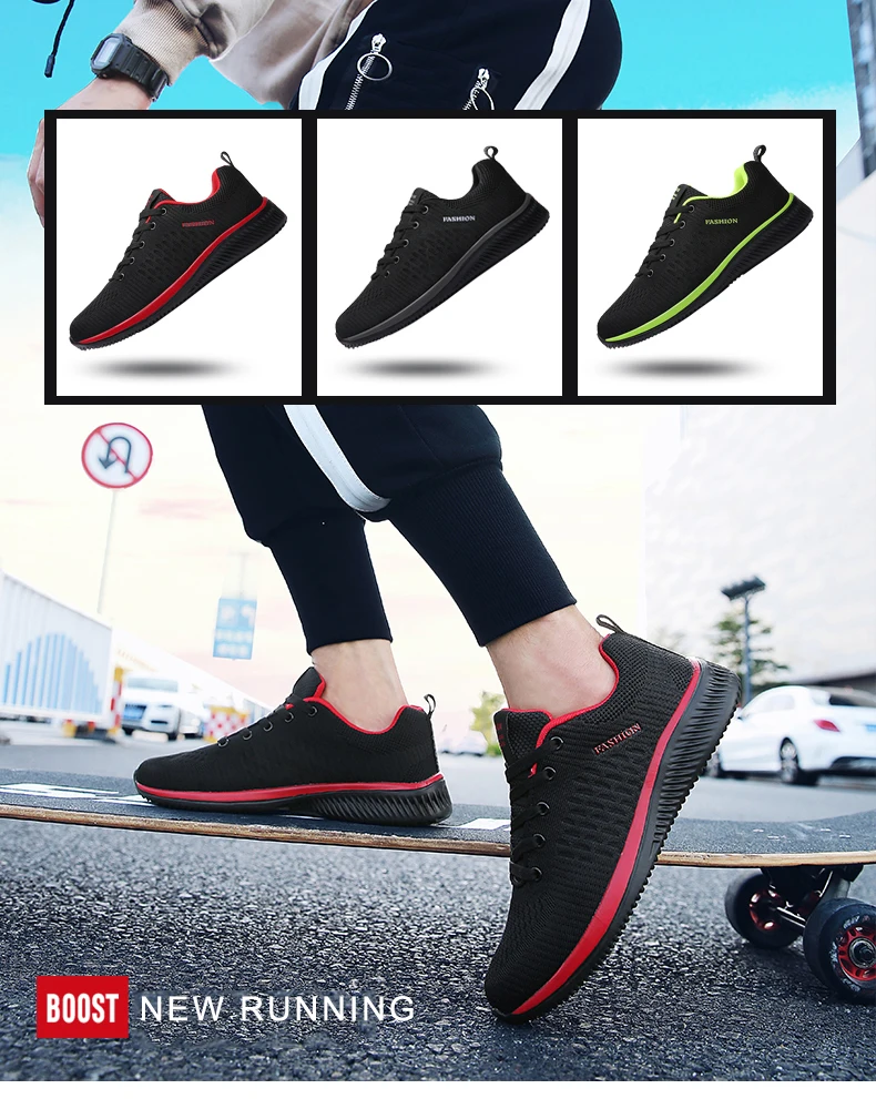 Size 47 Cool Fly-Wire Running Shoes Men Sneakers Zapatillas Hombre Deportiva Sport Shoes City Run Professional Training Shoes