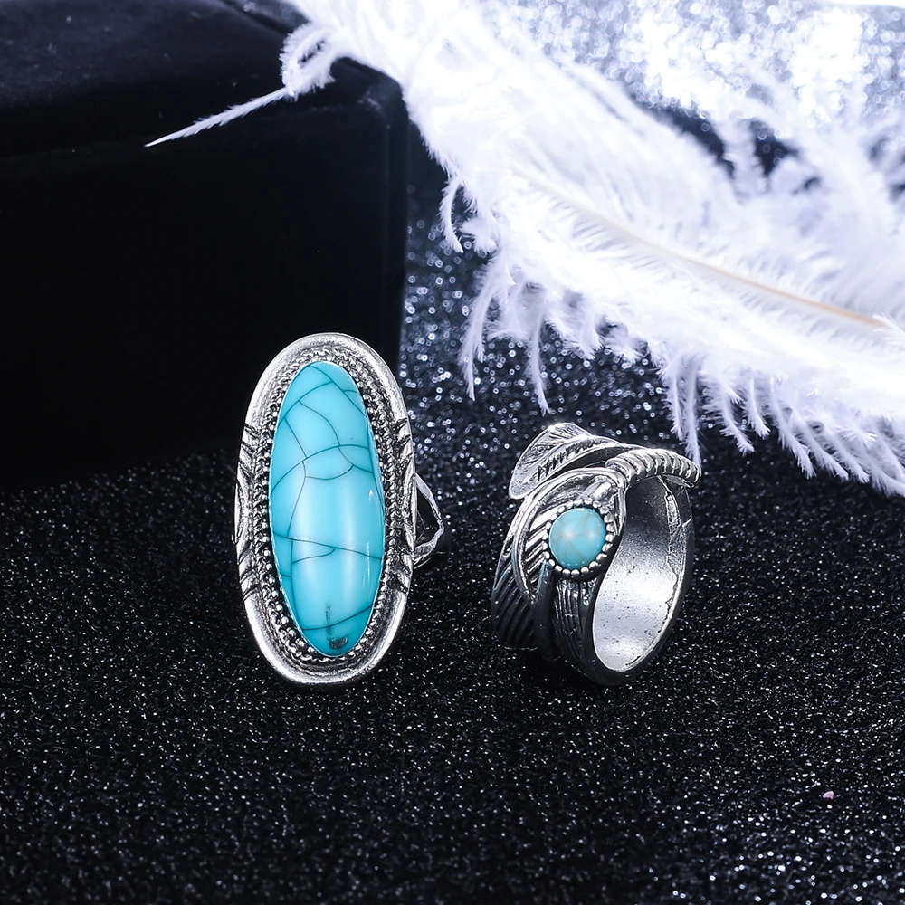 Beagloer 8 шт./компл. старинное серебро Цвет богемный Midi Ring Set Винтаж стимпанк Anillos Knuckle