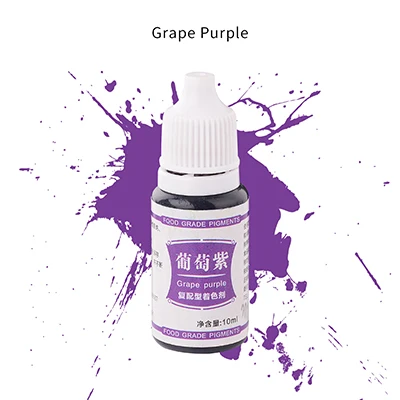 Grape purple Transhome пищевой краситель 1 шт. съедобный пигмент полезный, безопасный инструменты для украшения тортов из мастики Макарон крем торт выпечки/кондитерские инструменты - Цвет: Grape purple