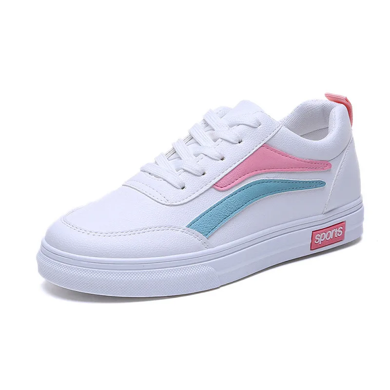 Новинка лета 2019 белые удобные мягкие повседневные спортивные кожаные туфли