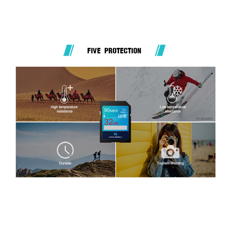 Moweek New Model X56 SD Card High speed 16GB 32GB SDHC 64GB 128GB SDXC UHS-I Memory Class10 flash card for Camera free shi | Компьютеры и