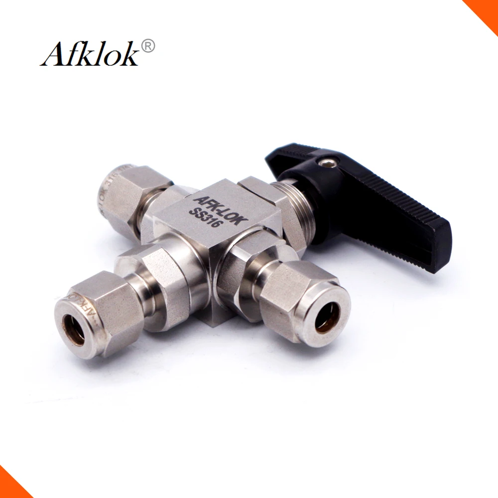 Трехходовой шаровой кран Mini ss высокого давления 3000psi 1/2 дюйма|ball valve|three way ball valvehigh