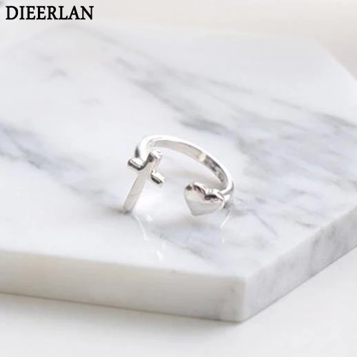 Женское кольцо из серебра 925 пробы регулируемый размер|heart rings for women|fashion womenrings women |