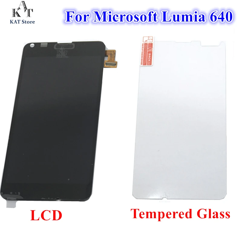 10 шт. для NOKIA Microsoft Lumia 640 ЖК дисплей сенсорный экран с рамкой N640 LTE + запасная часть