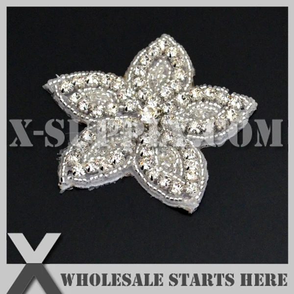 

(100pcs/lot) Shippi Iron On Star Rhinestone Appliques For Headband Decoration, X1-RAT2418