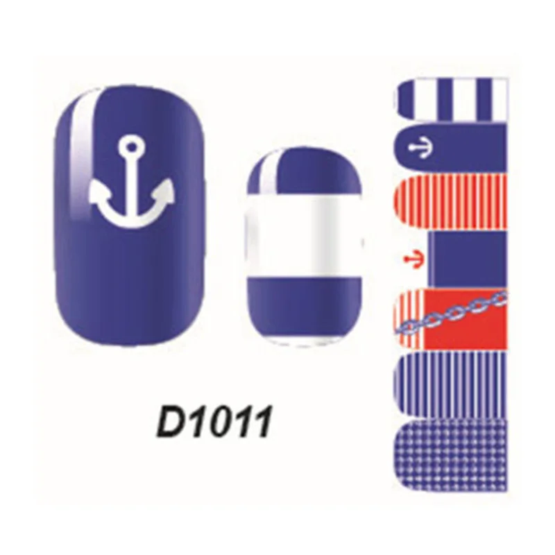 Мода мультфильм шаблон Полный Гвозди Стикеры для Неил арта украшения кончиков