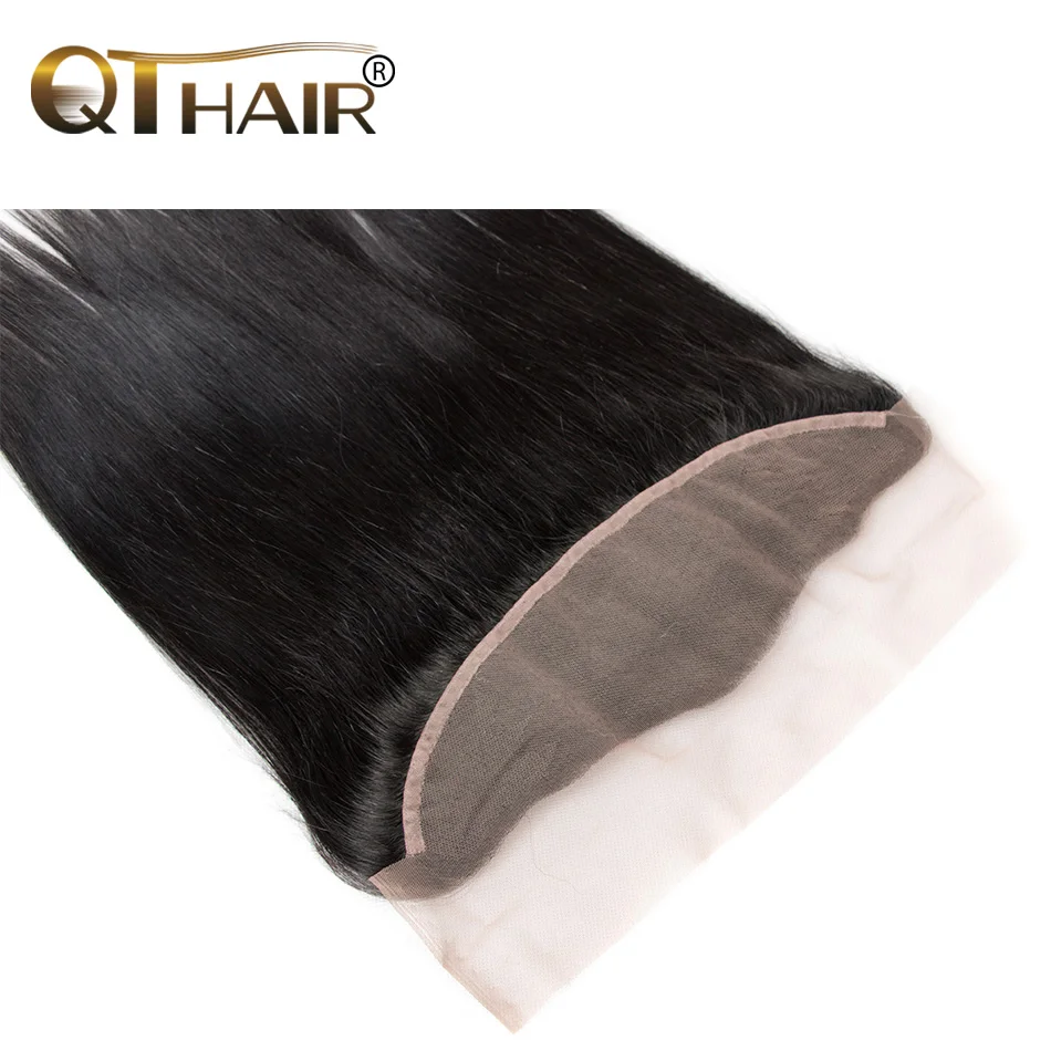 Закрытие кружева из волос из Бразилии прямой волосы 7A виргинский волос 13x4 от уха к человеку.