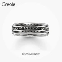 the eternity ring black2019 925 sterling silver classic elegance fashion jewelry gift for women men for special occasion