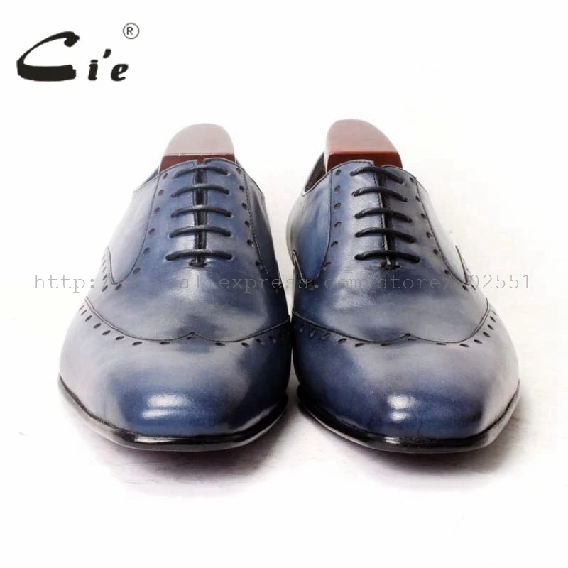 cie square toe hand-painted men oxfords leather shoe bespoke custom handmade pure high quality ox366 | Обувь