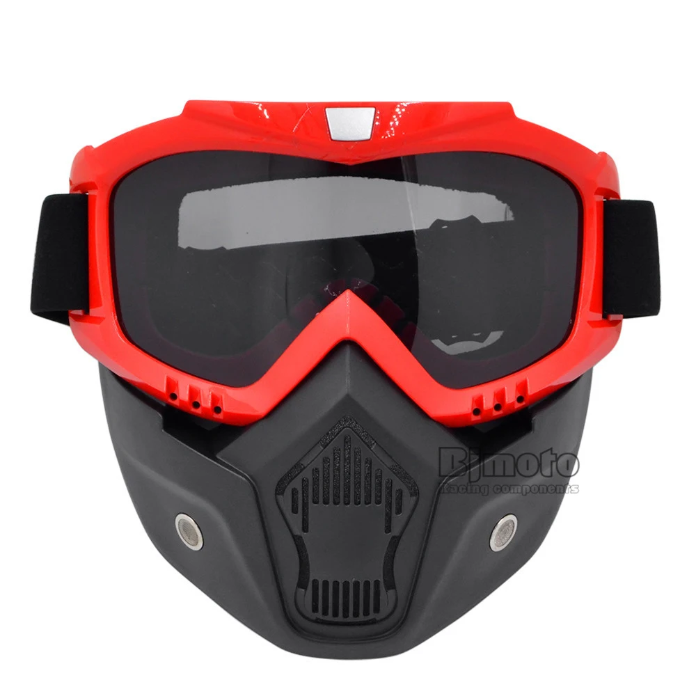 BJMOTO Винтаж мотоциклетный шлем маска MX гонки снежные лыжи очки для мотокросса очки снегоход маски для лица Рождественский подарок