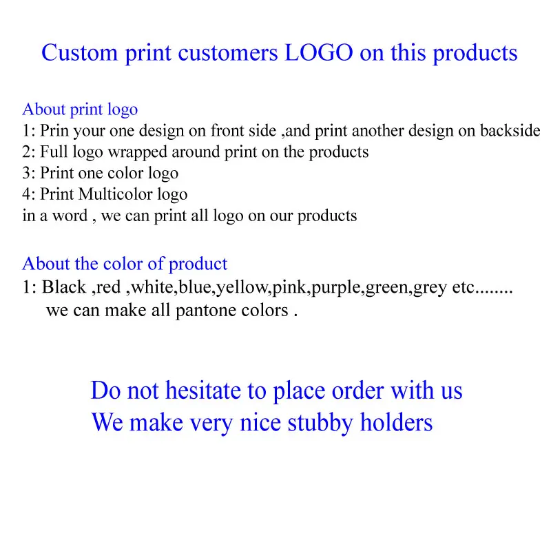 100 шт. пользовательская неопрена Stubby держатель с дизайном клиента пивной