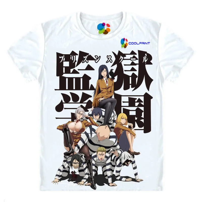 Аниме рубашка Coolprint футболки для школы тюрьмы многостильные рубашки Meiko Shiraki Hana