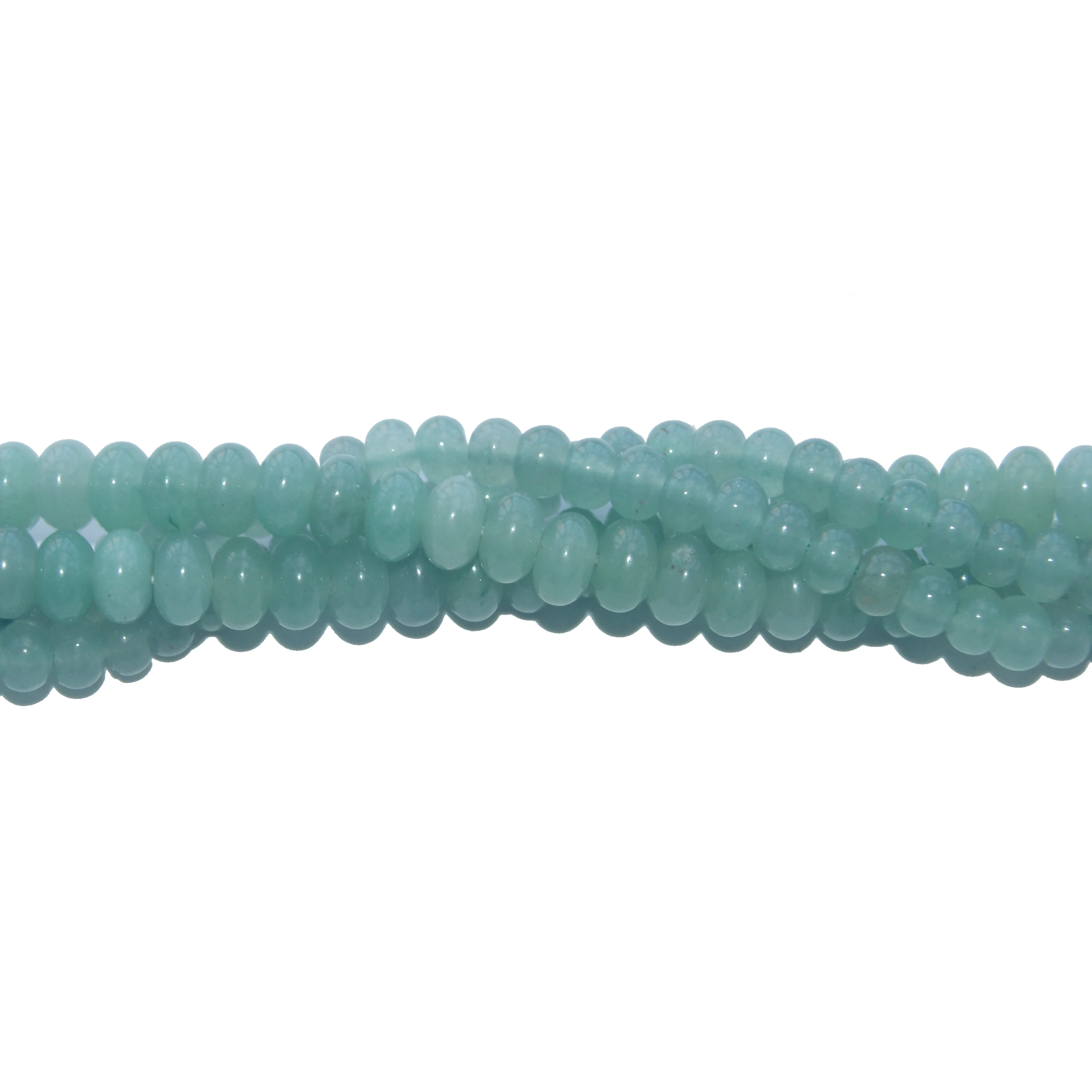 Оптовая продажа 6 Соединенных зеленых промежуточных бусин для авантюрина