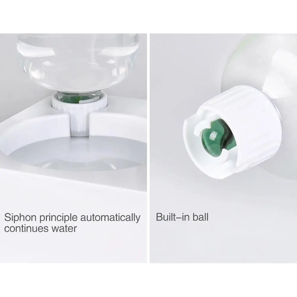 Pets Water and Food Bowl Set Cat Automatic Circulation Water Dispenser Cute Shape Dog Anti-Overturning Feeder Pet Supplies 20E