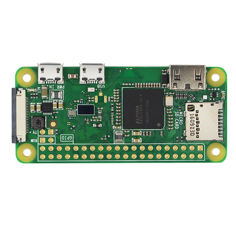 Raspberry Pi Zero W Starter kit с поддержкой Wi-Fi и Bluetooth + акриловый чехол теплоотвод