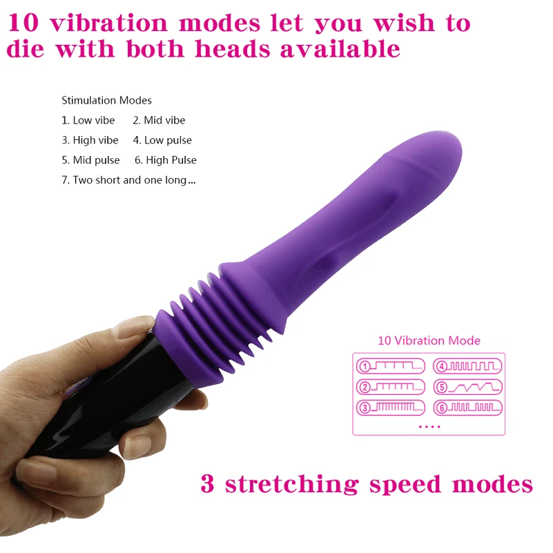 Automatic Thrusting Telescopic Gun Machine Female Masturbation Device G-Spot Vibration Stimulation Massage Wand | Красота и здоровье
