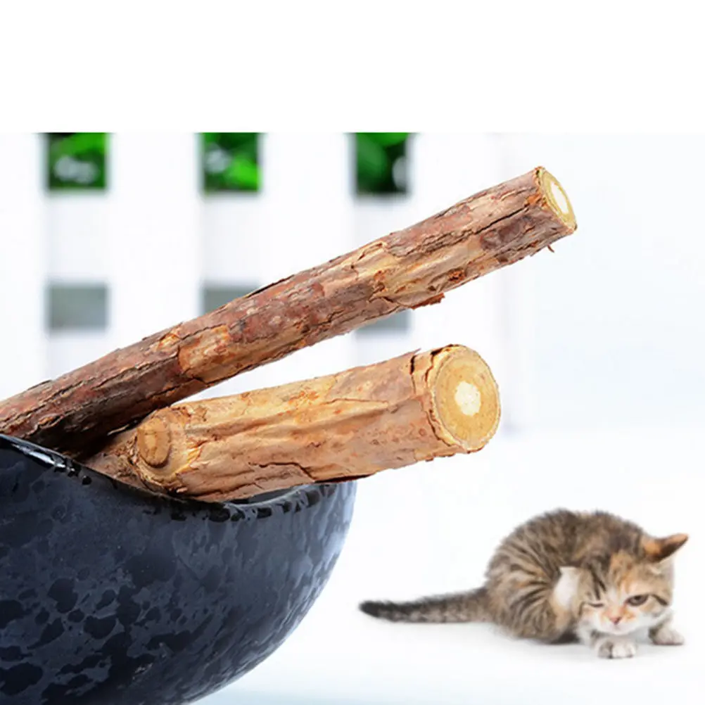 2 шт. Горячая натуральная Matatabi Polygama Catnip молярная Жевательная палочка для домашних