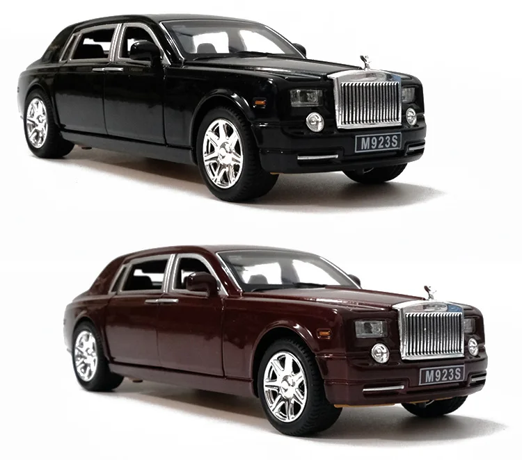 Rolls-Royce Phantom, форма для автомобиля, украшение, Акустооптическое эхо, сплав, автомобильная игрушка, украшение автомобиля, модель, подарок для мальчика, автомобиль