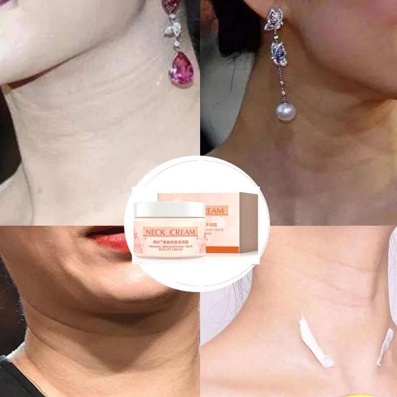 

Hankey Six Peptides Neck Cream Anti Wrinkle Remove Neck Mask Whitening Firming for Neck Skin Care Delicate and Slippery
