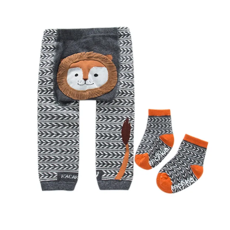 as the picture show С рисунком из мультфильма, детские леггинсы для девочек и мальчиков осень-зима; утепленные хлопковые брюки PP+ носки От 0 до 6 лет - Цвет: as the picture show