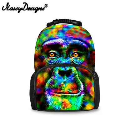 Noisydesigns/рюкзак с животными Винтажные Компактные детские рюкзаки для мальчиков