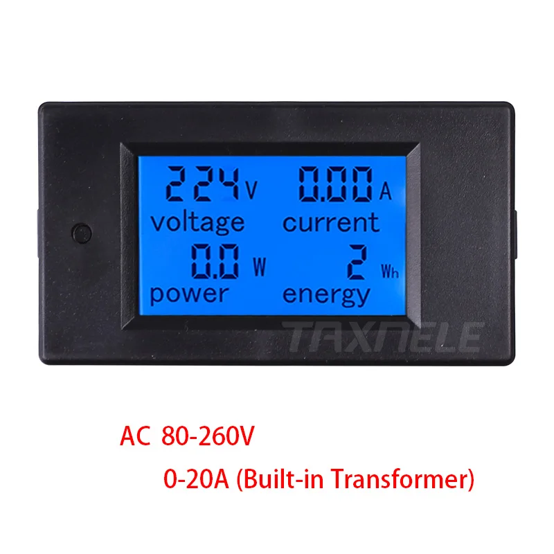 AC80-360V 100A 20A цифровой ЖК-дисплей Напряжение Ток Мощность счетчик энергии вольтметр с индикатором Амперметр ваттметр тестер детектор TX-061