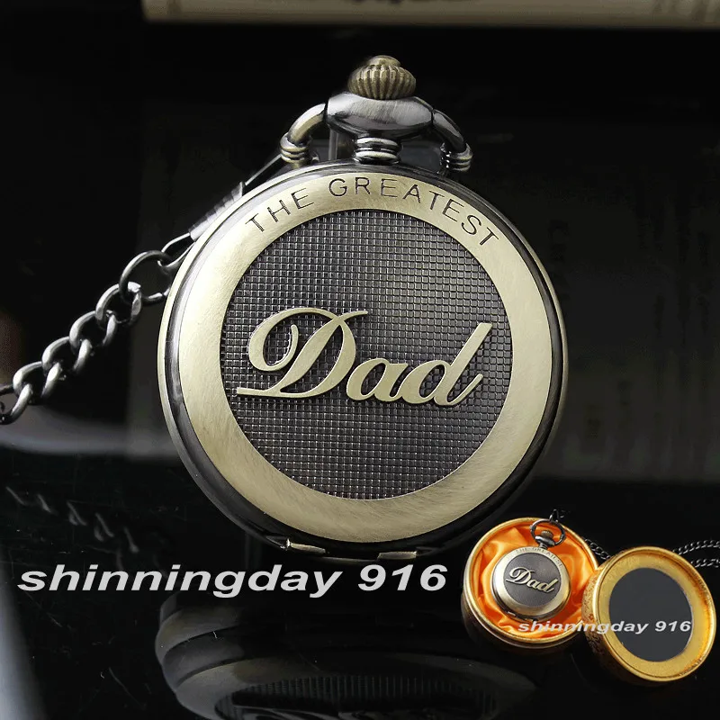 Новинка ретро ожерелье с надписью The GREATEST d' карманные часы подарок на день
