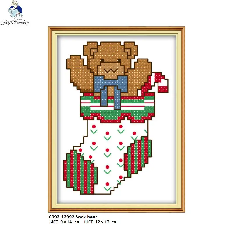 Joy Sunday Рождество коллекция узоров DIY ручной работы Набор для вышивки крестом DMC 11ct 14ct вышивка украшение дома отправить подарок