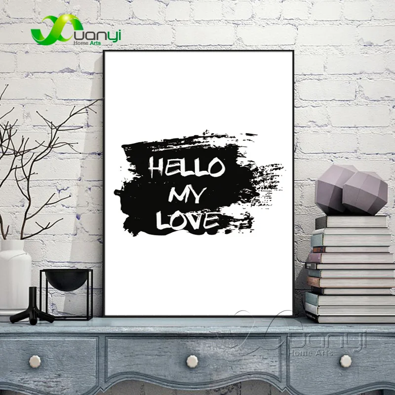 1 панель современное настенное искусство картина любовь для гостиной