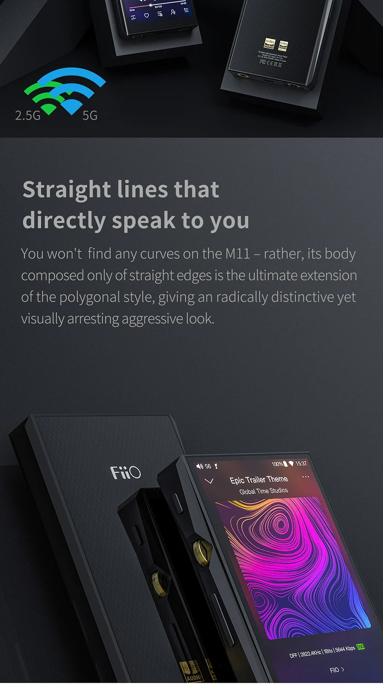 FiiO Android M11 HIFI музыкальный mp3-плеер сбалансированный выход/Поддержка wifi/Air Play/Spotify Bluetooth 4,2 aptx-HD/LDAC DSDUSB DAC