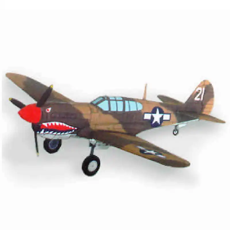 Бумажная модель для самостоятельного изготовления 1:32 весы Curtiss P 40M Kittyhawk III 3D
